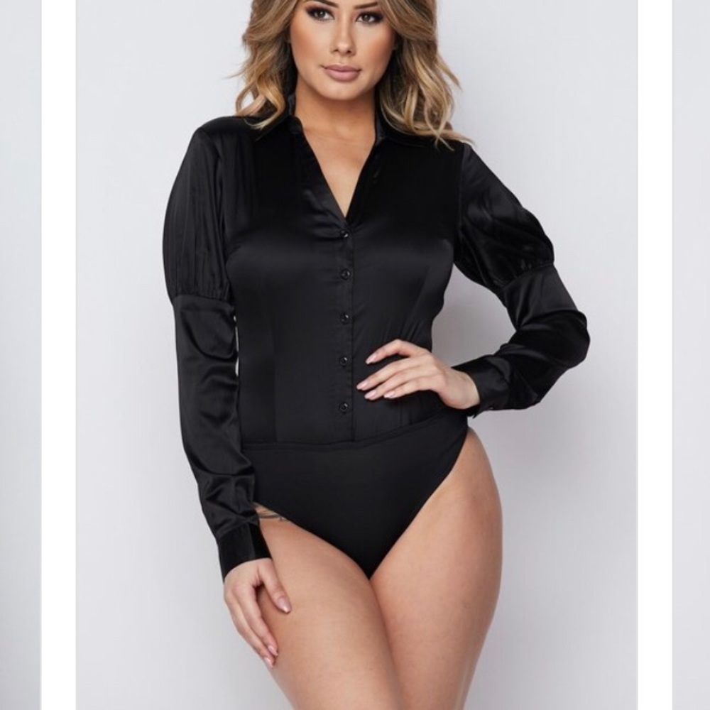 🚨 Bodysuit Silk Shirt 🚨